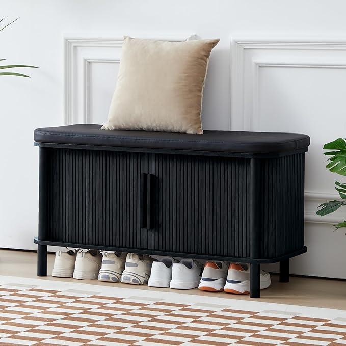 Shoe Bench, Entryway Shoe Cabinet - Image 4