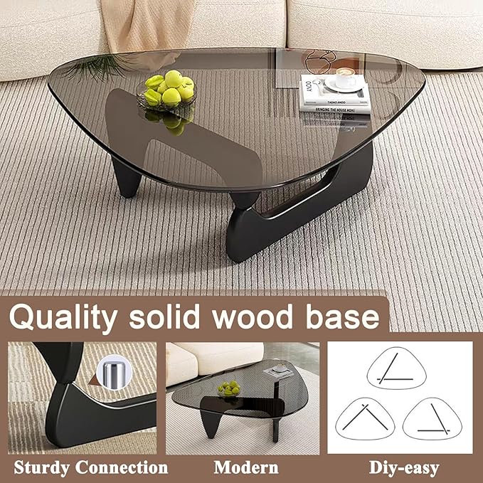 Modern Glass Coffee Table, Mid Century Coffee Table, Small Coffee Table - Image 4