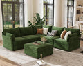 ABCASA 103.5" Oversized Modular Sectional Sofa, L Shaped Convertible Couch by ABCASA