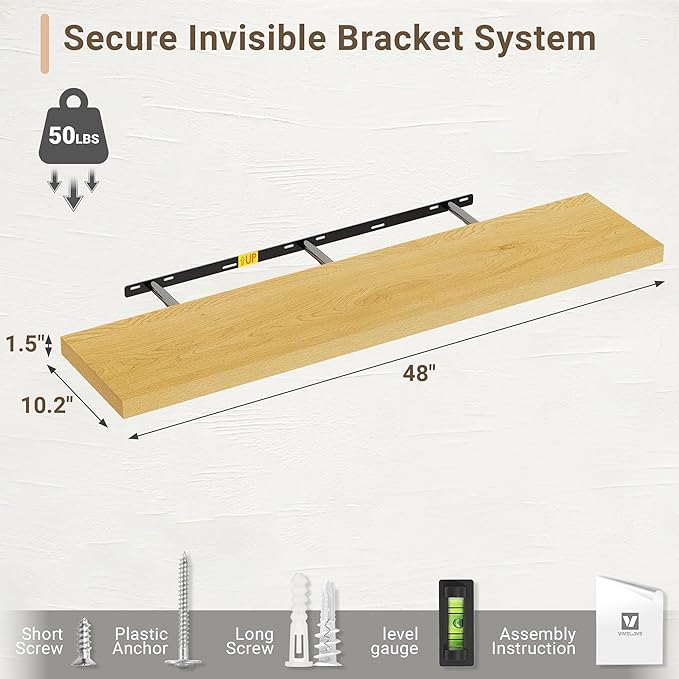 Vivelove 10" Deep Floating Shelves - Image 3