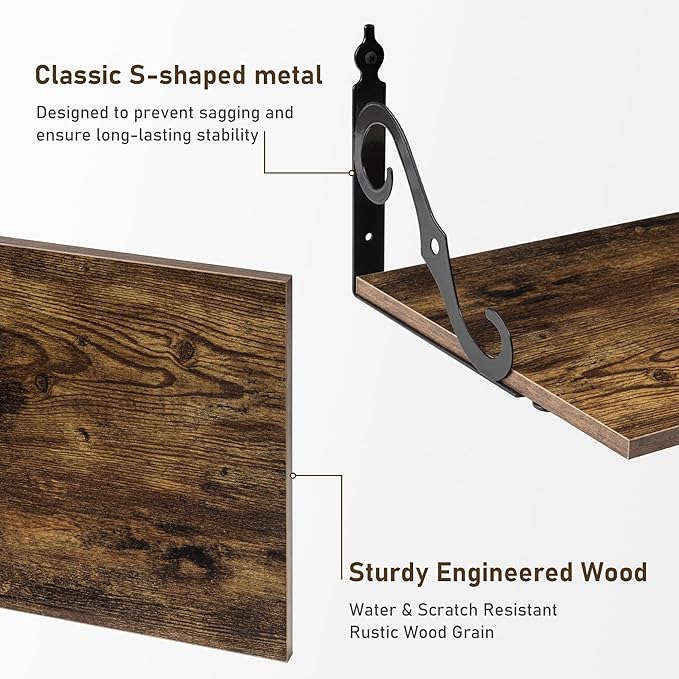 Dreamland Deep Floating Shelves, Wide Display Shelf Wall Mounted - Image 3