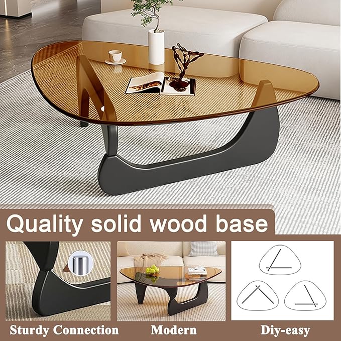 Glass Coffee Table, Mid Century Modern Coffee Table, Coffee Table - Image 5