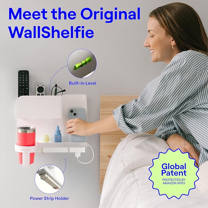 WallShelfie Bedside Wall Organizer & Dorm Decor - Image 3