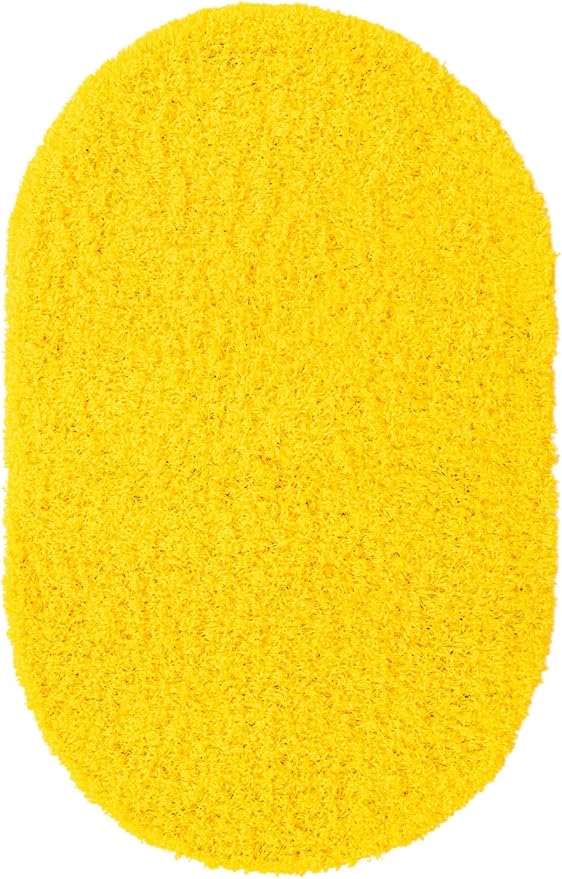 Unique Loom Solid Shag Collection Area Rug - Image 3