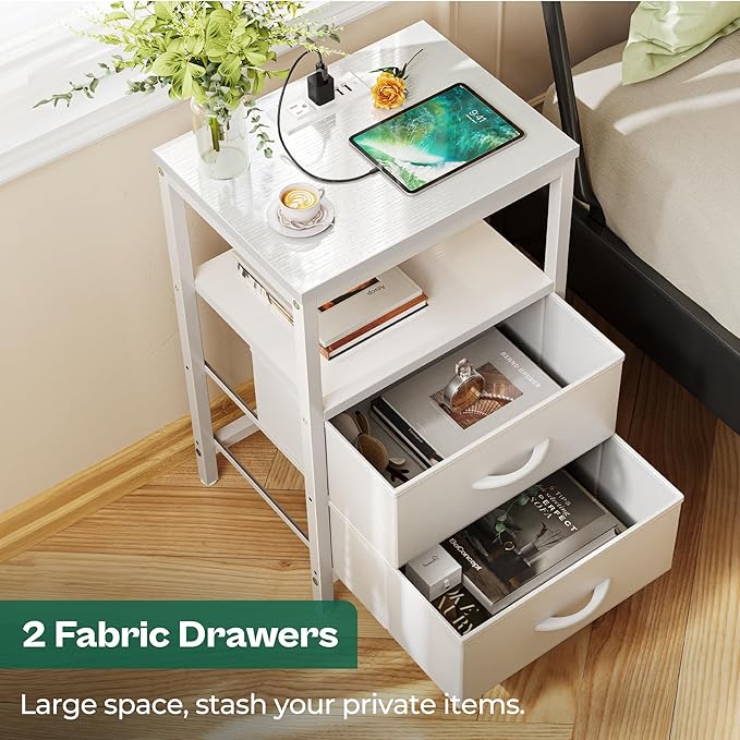 Huuger Nightstands Set of 2, End Tables - Image 6