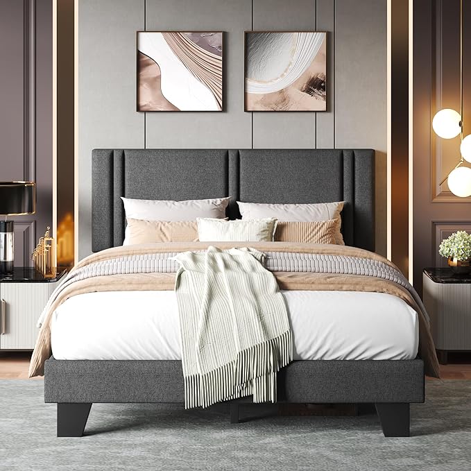 Upholstered Full Size Bed Frame - Image 3