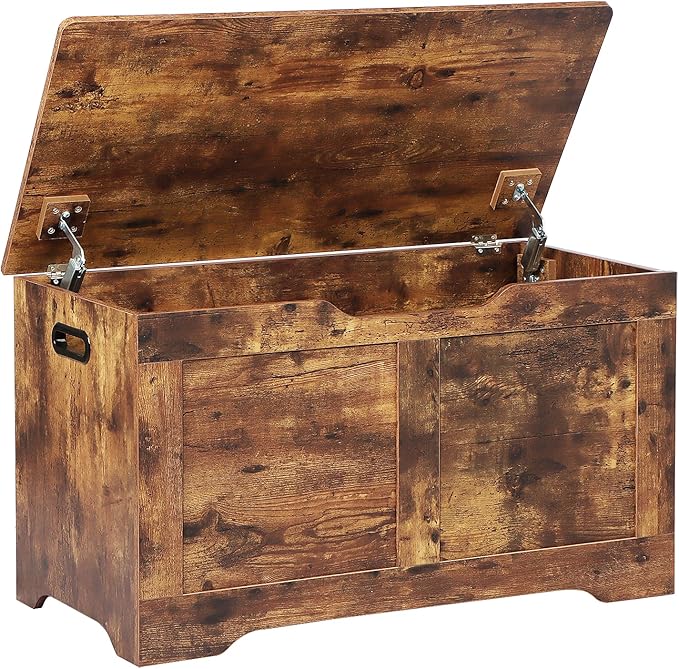Timberer 31.5" Storage Chest, Wooden Storage Bench, Lift Top Toy Chest by Timberer