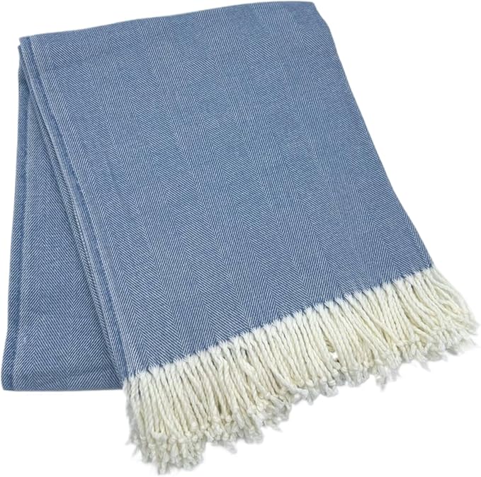 Alashan Cotton Acrylic Adirondack Herringbone Woven Throw by Alashan