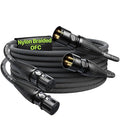 6.6ft 2 Pack XLR Cables, Kevlar-Reinforced Nylon Braided Mic Cable, OFC by AA