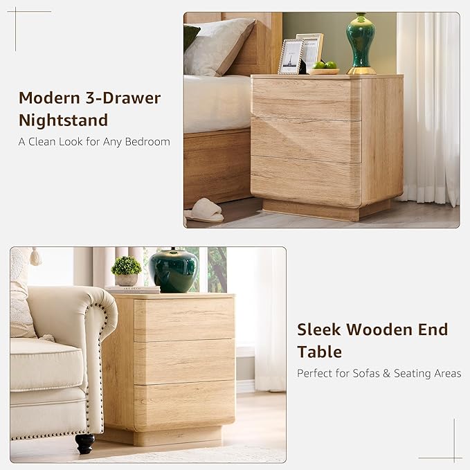JXQTLINGMU 22" Modern Nightstand - Image 6