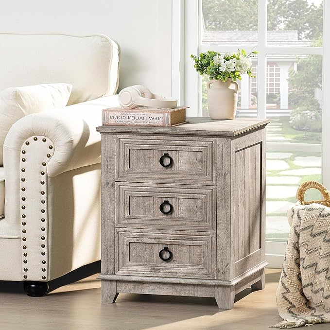 Farmhouse Night Stand Set of 2, Dresser - Image 8