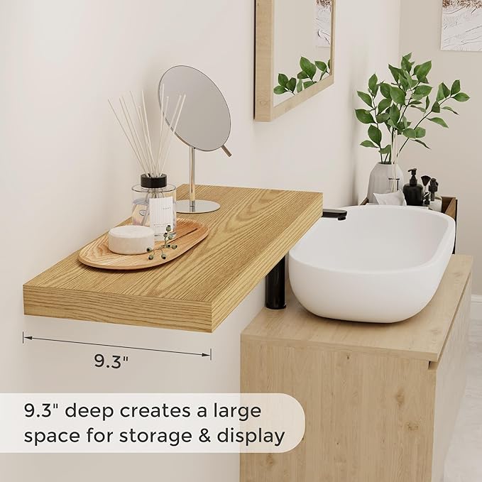 Fun Memories Floating Shelves for Wall, 24 x 9.3 Floating Shelf Wall-Mounted - Image 4
