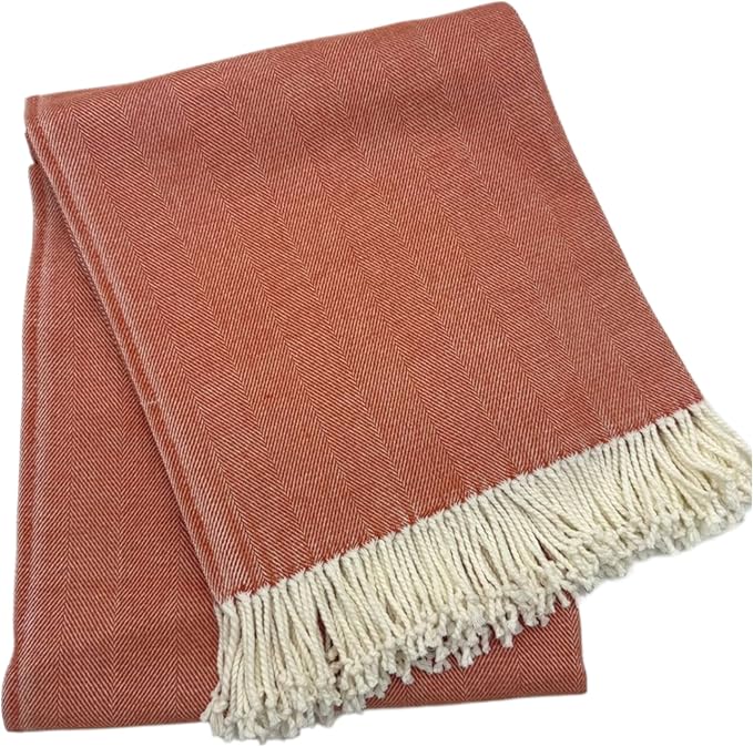 Alashan Cotton Acrylic Adirondack Herringbone Woven Throw by Alashan