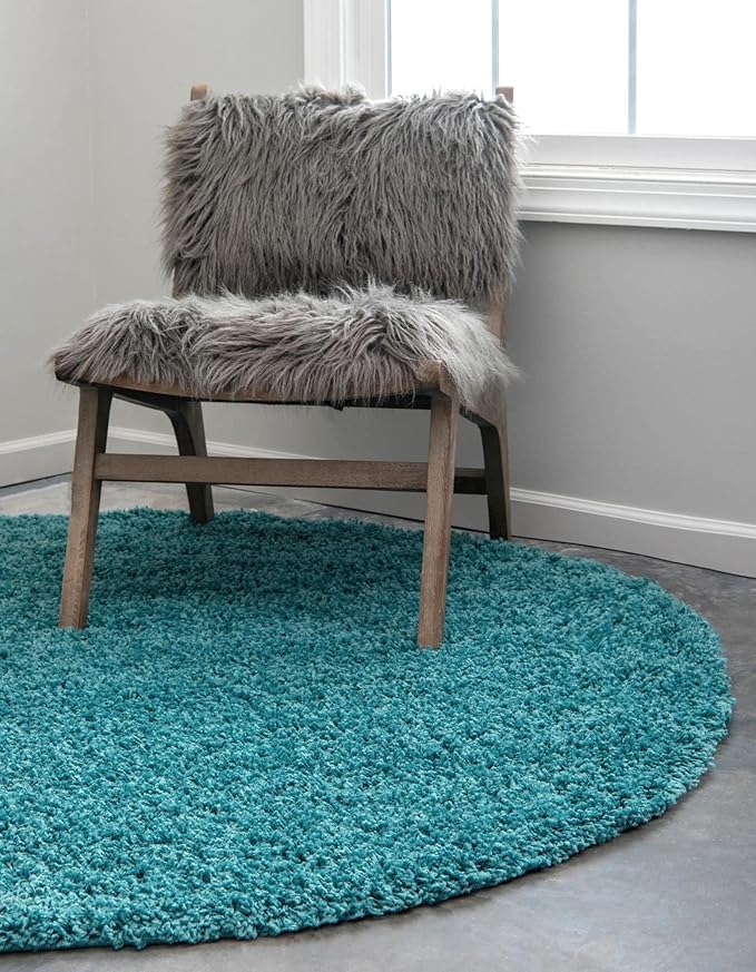 Unique Loom Solid Shag Collection Area Rug - Image 4