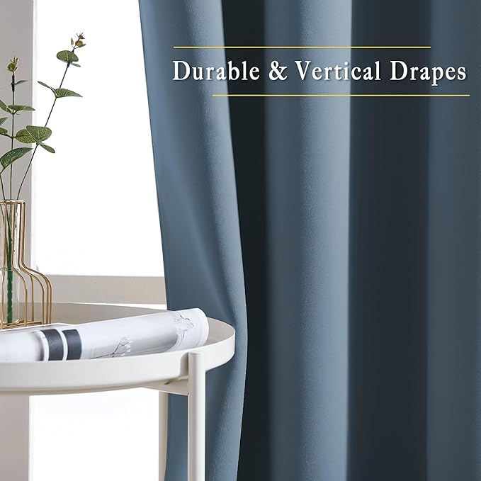 NICETOWN Room Darkening Window Curtains 90 inch Length - Image 5