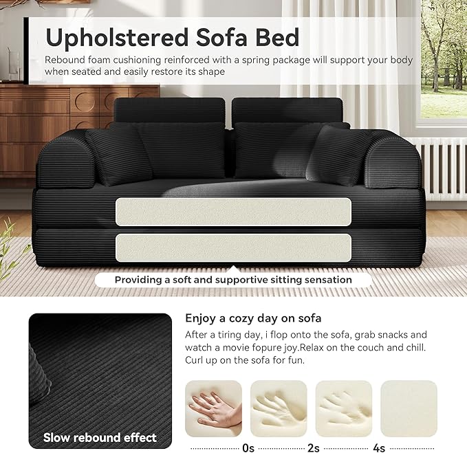 Upgrade High Backrest Design Sofa Bed - Image 5