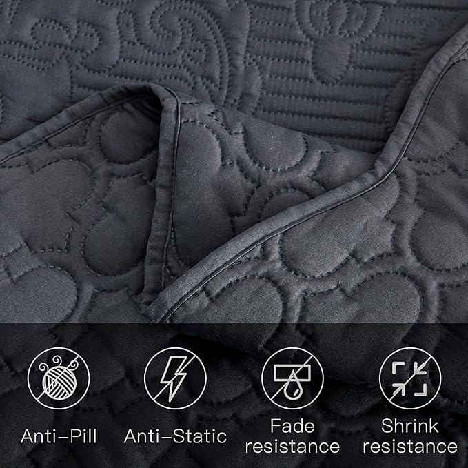 CHIXIN Bedspread Coverlet Quilt Set Full Size - Image 7