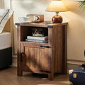 Joaxswe Night Stand with Charging Station and USB Port, 18 Inch Farmhouse by Joaxswe