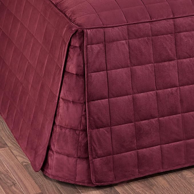 Camden Luxury Bedding | Neutral Claret Color | Fitted Hollywood Daybed Bedding - Image 3
