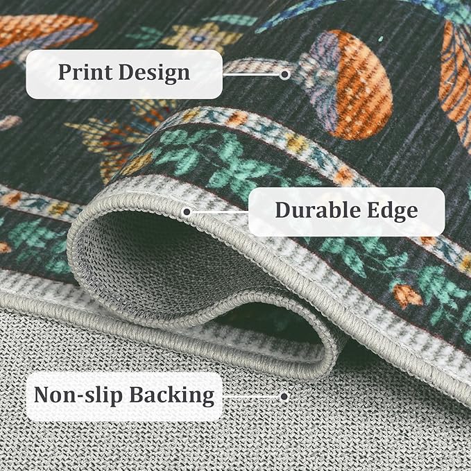 4 x 6 Rug Non-Slip Washable Carpet - Image 6