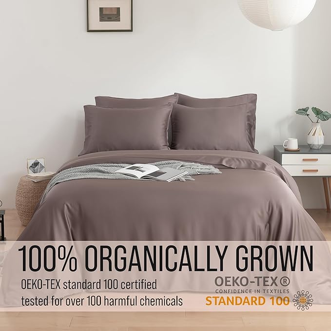 Bella Coterie 7 Piece Luxury Bamboo Viscose Split King Size Sheet Set | 2 - Image 5