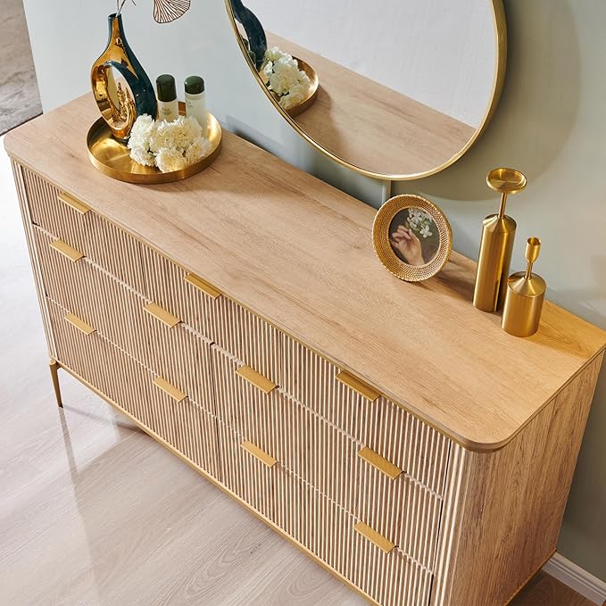 T4TREAM Fluted 7 Drawers Dresser - Image 6