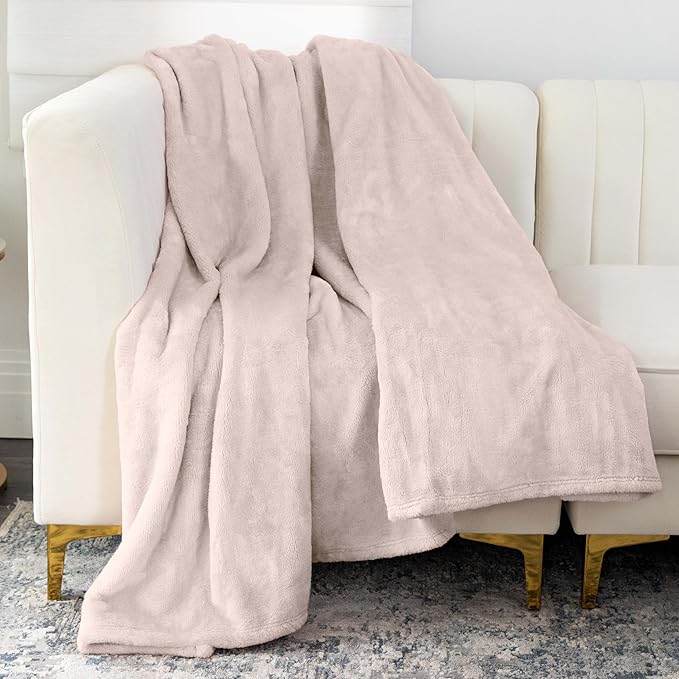 Nicole Miller Oversized Plush Fleece Throw Blanket – Ultra Soft, Lightweight & by NicoleMiller
