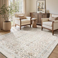 MontVoo-Vintage Area Rug 4X6 Beige Rugs by MontVoo