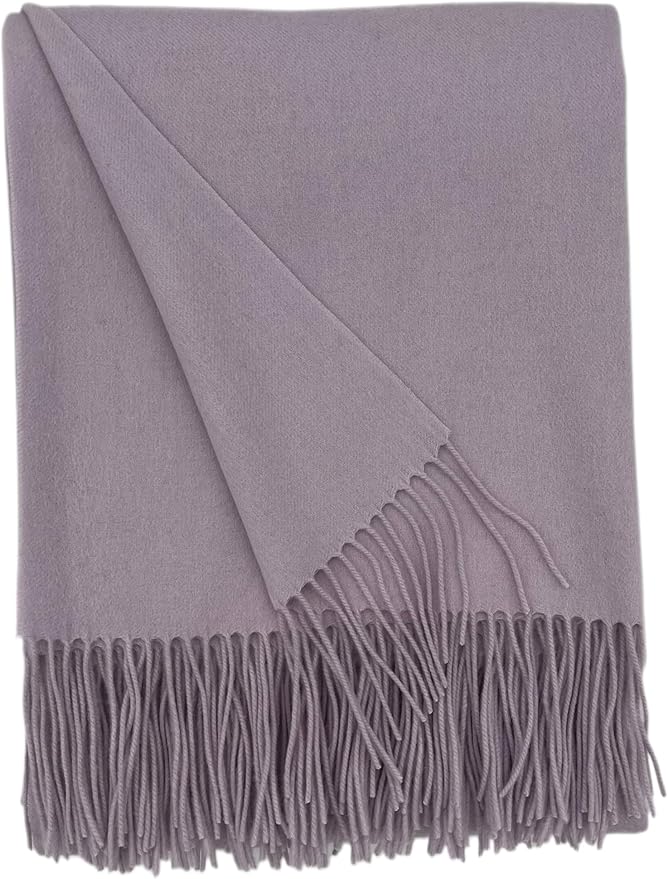 Alashan Cashmere Blend Ripple Finish Woven Throw by Alashan