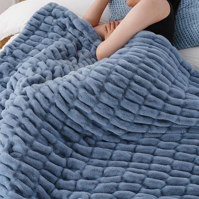 BATTILO Soft Faux Fur Blanket, Large Double Sided Super Soft Fur Blankets and by BATTILOHOME