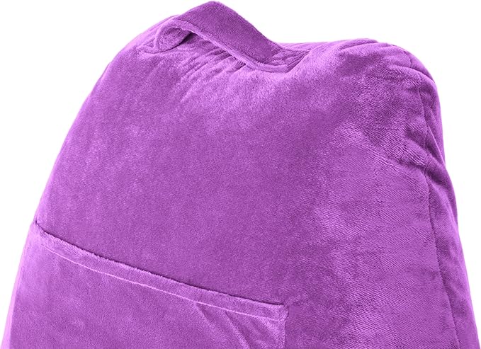 Husband Pillow Light Purple, Original Reading Pillow in Bed Rest Chair - Image 9