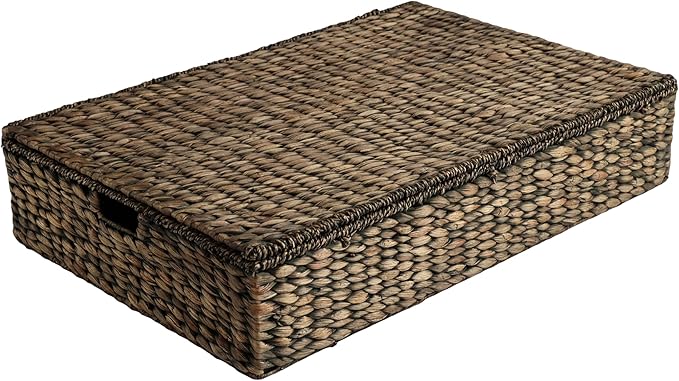 happimess BSK2015B Holden 30" Classic Costal Hand-Woven Hyacinth Wicker Under by Happimess
