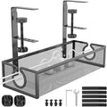 REFLYING Under Desk Cable Management Tray, Metal Long Arms, No Drill Mesh Cable by REFLYING
