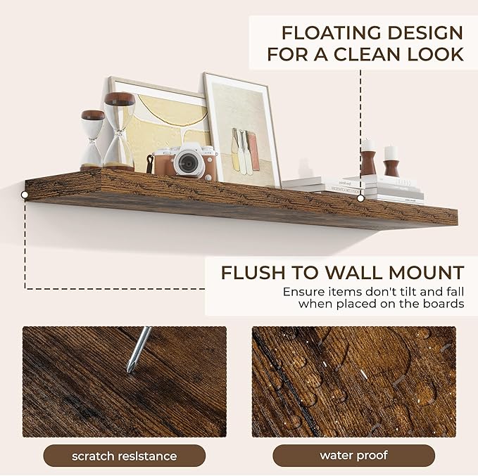 RICHFOCUS 55Inch Floating Shelves - Image 6