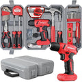Hi-Spec 58pc Red 8V USB Electric Power Cordless Drill Driver and Home DIY Tool by Hi-SpecToolsUSA