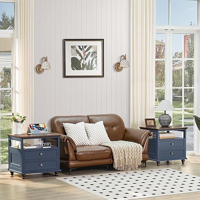 Farmhouse Nightstand Set of 2 - Image 4