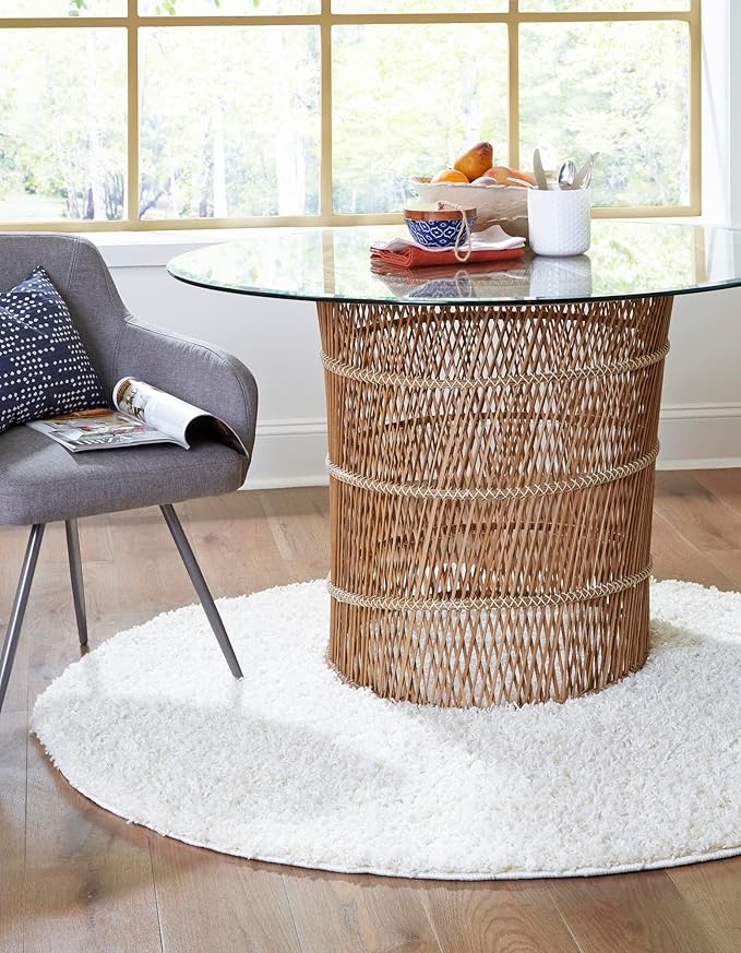 Unique Loom Solid Shag Collection Area Rug - Image 2