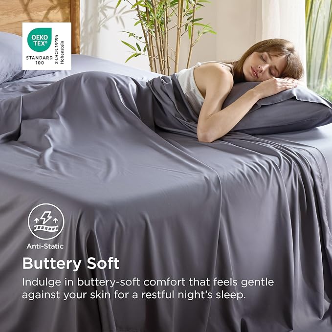 Bedsure King Size Sheets Set, Cooling Sheets - Image 3