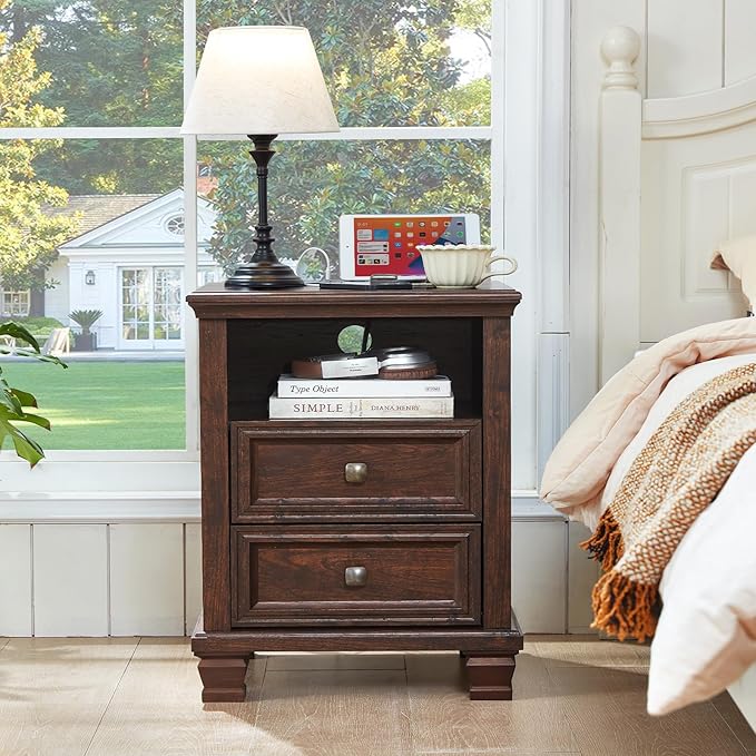 SAVOR LIFE Farmhouse Nightstand - Image 8