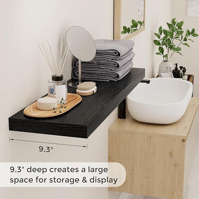 Fun Memories Floating Shelves for Wall, 36 x 9.3 Large Floating Shelf Wall - Image 4