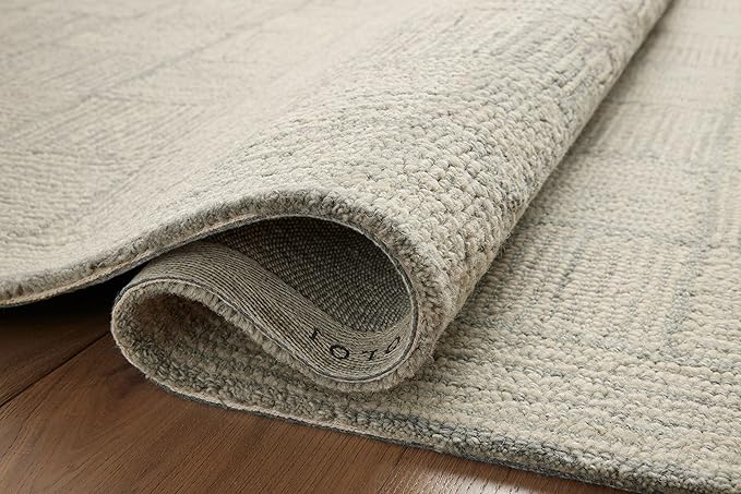 Loloi Chris Loves Julia Francis Collection FRA-03 Silver/Sky 2'-6" x 7'-6" - Image 10
