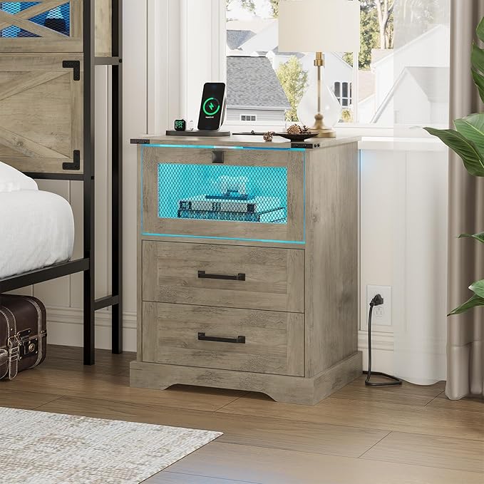 Hasuit Farmhouse Night Stand - Image 6
