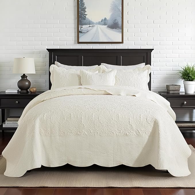HoneiLife Oversized King Bedspreads 128x120 by HoneiLife