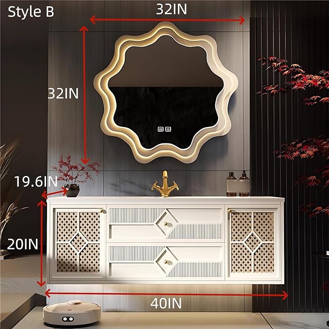 40IN Luxury Floating Bathroom Vanity - Image 2