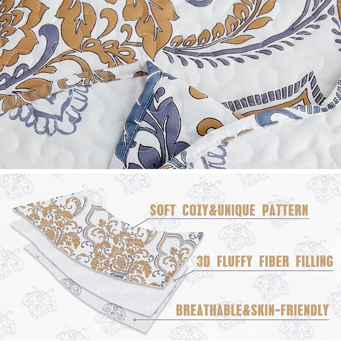 CHIXIN Full Size Bedspread Quilt - Image 3