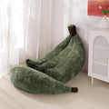 Banana Bean Bag Chair with Ottoman, Floor Sofa Bed with Footrest, Comfy by IEVENW
