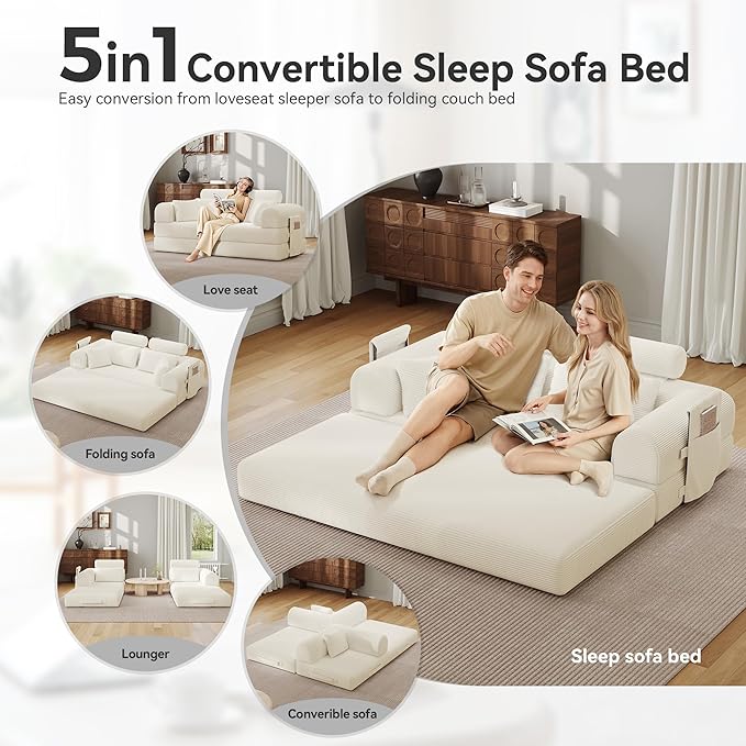 Upgrade High Backrest Design Sofa Bed - Image 3