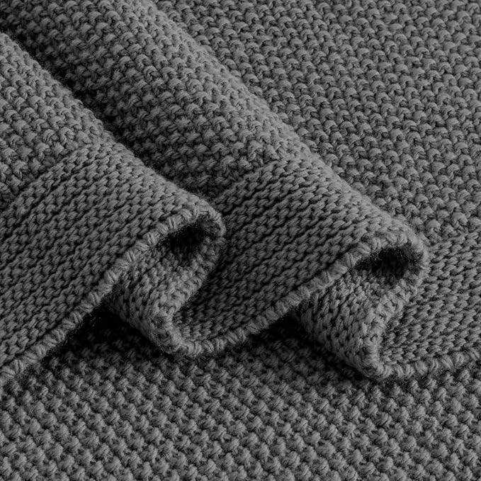 CozeCube Dark Grey Throw Blanket - Image 8