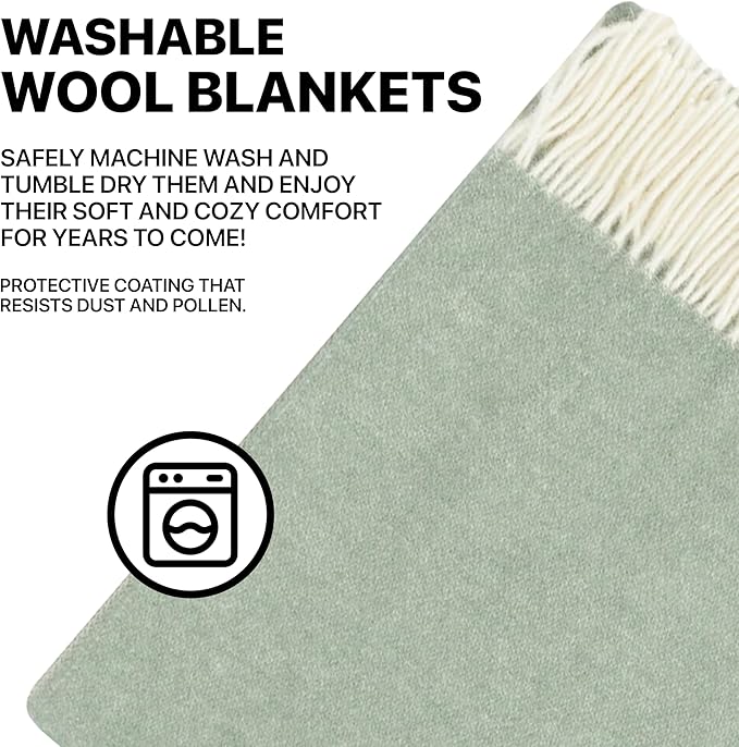 | Wool Blanket/Throw | 100% New Zealand Wool | Perfect - Image 7