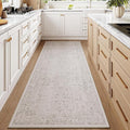 Gray Runner Rug 3x7 Hallway Machine Washable Kitchen Vintage Distressed Non by PureCozy